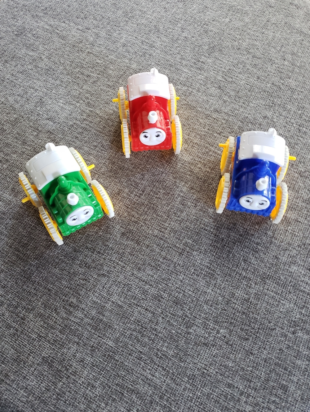 Push 'N' Go Mini Train Set - Red, Blue & Green